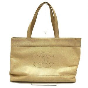 Authentic Chanel Cc Mark Cc Bag Tote Bag Caviar L… - image 1